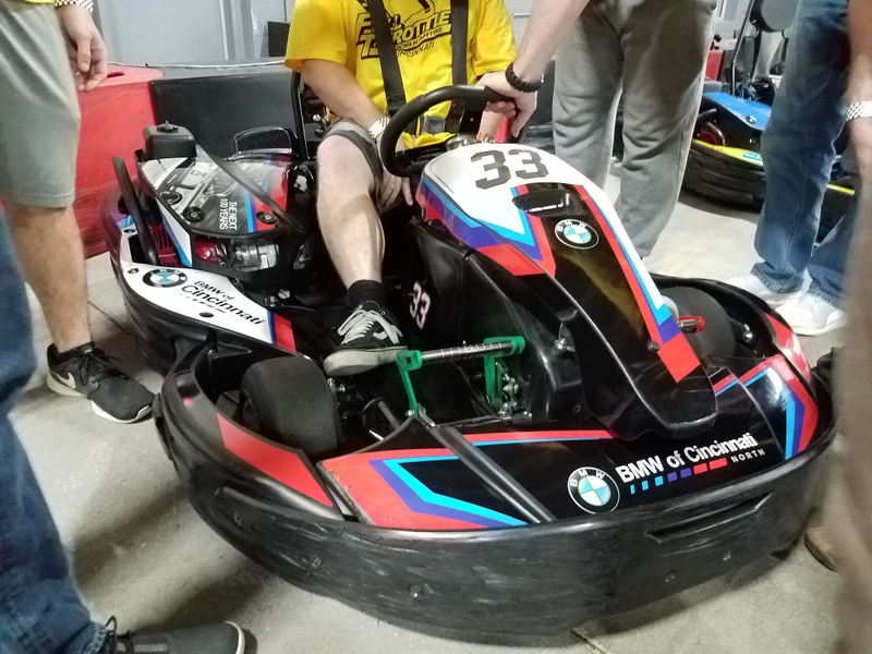 Our first kart definitely had the best livery.